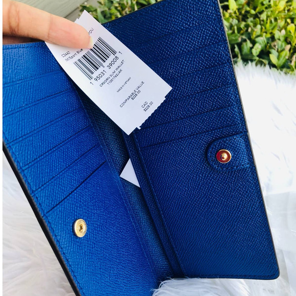 New 🎀 Coach Slim Wallet Sport Blue - Picture 3 of 4